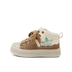 Детские кроссовки для скейтбординга, детские, среднего размера, бежевые Jeep, коричневый