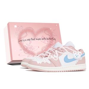 Jordan Кроссовки Air 1 Vintage баскетбольные женские Low top Blue/White