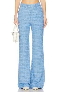 Брюки из твида Asha Sau Lee, cornflower blue