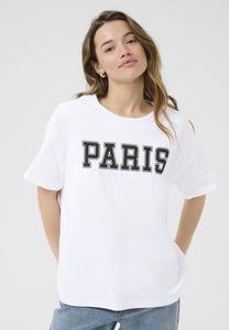 Футболка с принтом Kaffe, кремовый