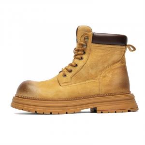 GIHO Желтые короткие ботинки Martin унисекс с флисовой подкладкой, цвет Yellow[Men's Fleece-Lined]