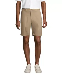 Мужские шорты-чинос 9" Traditional Fit No Iron Lands' End, загар/бежевый