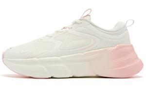 Кроссовки женские с низким верхом белые/розовые Qiaodan