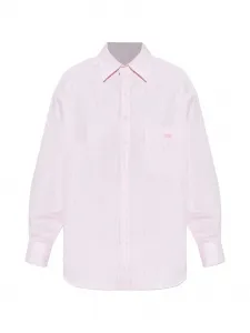 Рубашка Vanessa в полоску с нагрудным карманом Paramidonna, розовый