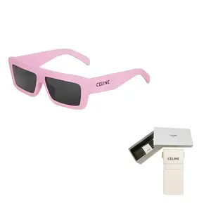 CELINE Прямоугольная оправа для солнцезащитных очков унисекс розовая, Pink