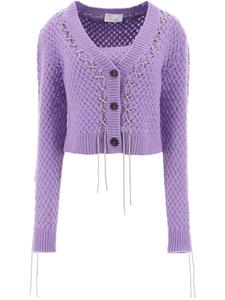 Укороченный кардиган Giuseppe Di Morabito, фиолетовый