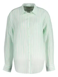 Рубашка в полоску с длинными рукавами Gant, белый