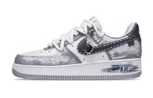 Мужские кроссовки Air Force 1 Norman Road Slip Resistant высотой увеличивающие low top для скейтбординга Nike, светло-серый