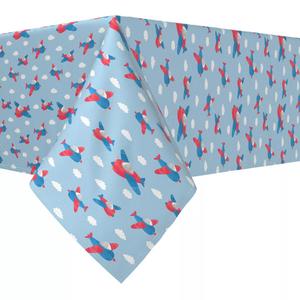 Прямоугольная скатерть, 100% хлопок, 52x120 дюймов, В облаках