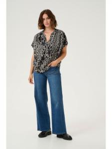Блузка Kaffe, цвет moonstruck/black animal