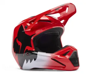 Внедорожный шлем-щит V1 Fox Racing, флуоресцентный красный