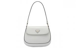 PRADA Кожаная женская сумка через плечо белого цвета
