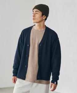 Вязаный кардиган, похожий на хлопковый Coen, цвет Navy