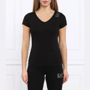 Футболка стандартного кроя Ea7, черный