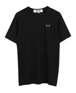 Черная футболка с сердцем Comme Des Garã§Ons Play, черный