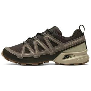 Кроссовки Speedcross 3 Дышащие и Легкие Низкие Беговые Унисекс Коричневый SALOMON, Hummingbird Brown/Pepper White/Earth Brown