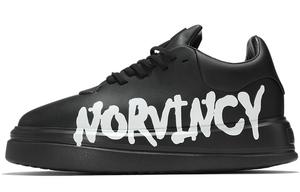 Низкие кроссовки для скейтбординга унисекс NORVINCY, черно-белые