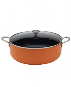 Алюминиевая сковорода Latin Caldero с антипригарным покрытием, объемом 10,5 кварты INFUSE, Orange