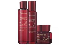Mamonde Набор для ухода за кожей Camellia Time Repairing успокаивающий увлажняющий 2 предмета/набор из 3