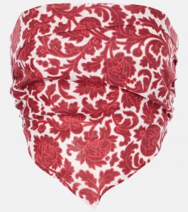 Льняной топ-бандо Antibes с цветочным принтом Faithfull, Heuchera