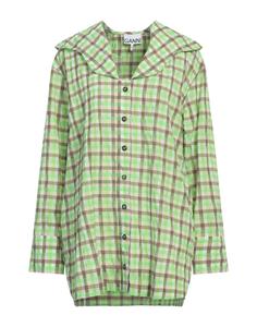 Рубашка Ganni, зеленый