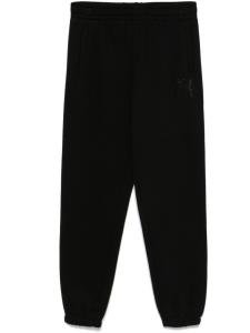 Брюки с логотипом из стразов DKNY, черный