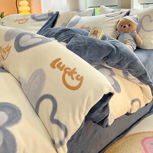 Yalu Пододеяльник 220х240 см, молочный вельвет, зимний комплект