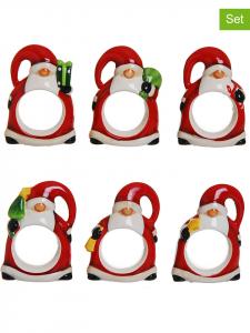 Trendy Kitchen by Excélsa Набор из 6 держателей для салфеток, красно-белые