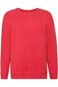 Толстовка Fruit of the Loom с заниженными плечами, красный