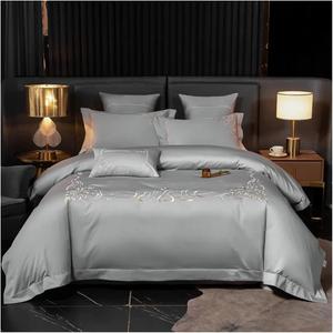 YUSIWOAL Комплект постельного белья из египетского хлопка 1000TC с вышивкой