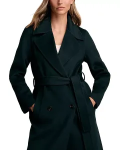 Рене двубортное пальто Reiss, зеленый