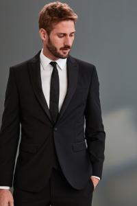 Пиджак Signature Tollegno из шерсти Next, черный