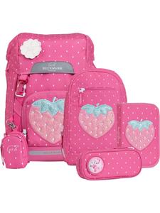 BECKMANN Классический школьный рюкзак объемом 22 л, 6 предметов. Цвет: клубника, красный