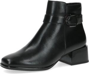 Женские ботильоны на шнуровке с каблуком Caprice, Black