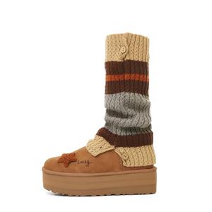 Утепленные водонепроницаемые ботинки для снега с эффектом увеличения роста для женщин, цвет chestnut brown UGG, Chestnut