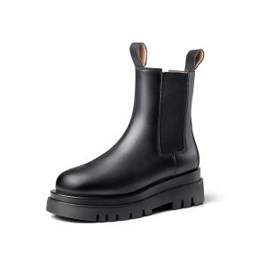 Женские короткие челси-ботфорты BANWEIDIYA, черный