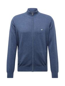 FYNCH-HATTON Кардиган из трикотажа Regular fit в темно-синем цвете