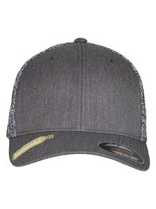 Бейсболка Flexfit Trucker, цвет black/greymelange