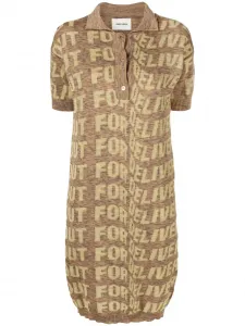 Платье Signed с воротником поло Henrik Vibskov, желтый