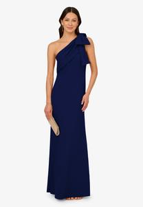 Платье Adrianna Papell STRETCH LONG , Navy Sateen/Dark Blue