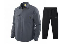 Уличная повседневная одежда Unisex Jeep, темно-серый+черный casual pants