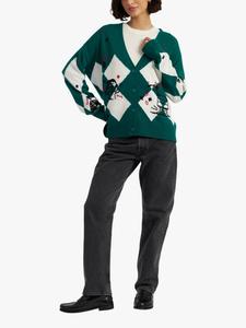 Кардиган Peanuts Argyle Poker Wool Rich Chinti & Parker, Emerald