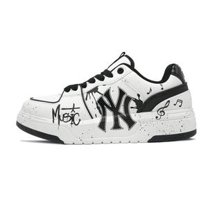 MLB Кроссовки Chunky Liner Rhythm Musical Note с нескользящей подошвой, износостойкие, для скейтбординга, унисекс, белые