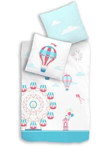 Комплект постельного белья Чертово колесо / Лунапарк разноцветный termana Traum&Trend, 135 x 200 + 80 x 80 см