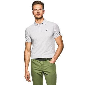 Поло с коротким рукавом Hackett Slim Fit, серый