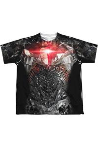 Футболка с коротким рукавом для подростков "Киберг" из фильма "Лига справедливости" Gildan, белый