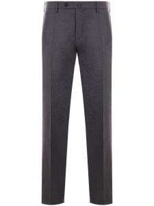 Incotex шерстяные брюки строгого кроя, серый