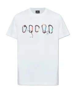 Футболка с ярким принтом Ps By Paul Smith, белый