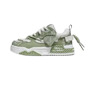 Низкие скейтерские кроссовки мужские TAFN, зеленый