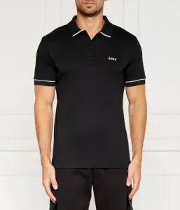 Поло Пауле slim fit Boss Green, черный